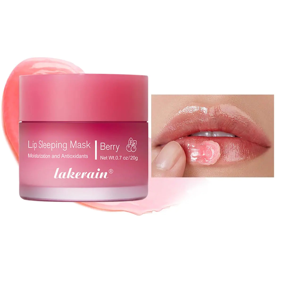 Sleeping Lip Mask Long-Lasting Nourish & Hydrate Lip Mask Lip Balm Lip Oil Lip Skin Care Hydrating Moisturizing Lip Lines Night Sleep Care Lip Anti-chapped Lip Cream (02# Berry)